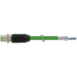 7000-14541-7930200 M12 male 0° D-cod. with cable shielded